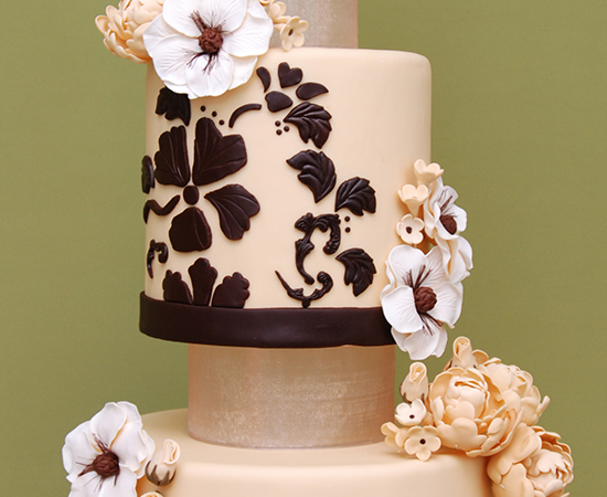 Decoración pastel de bodas